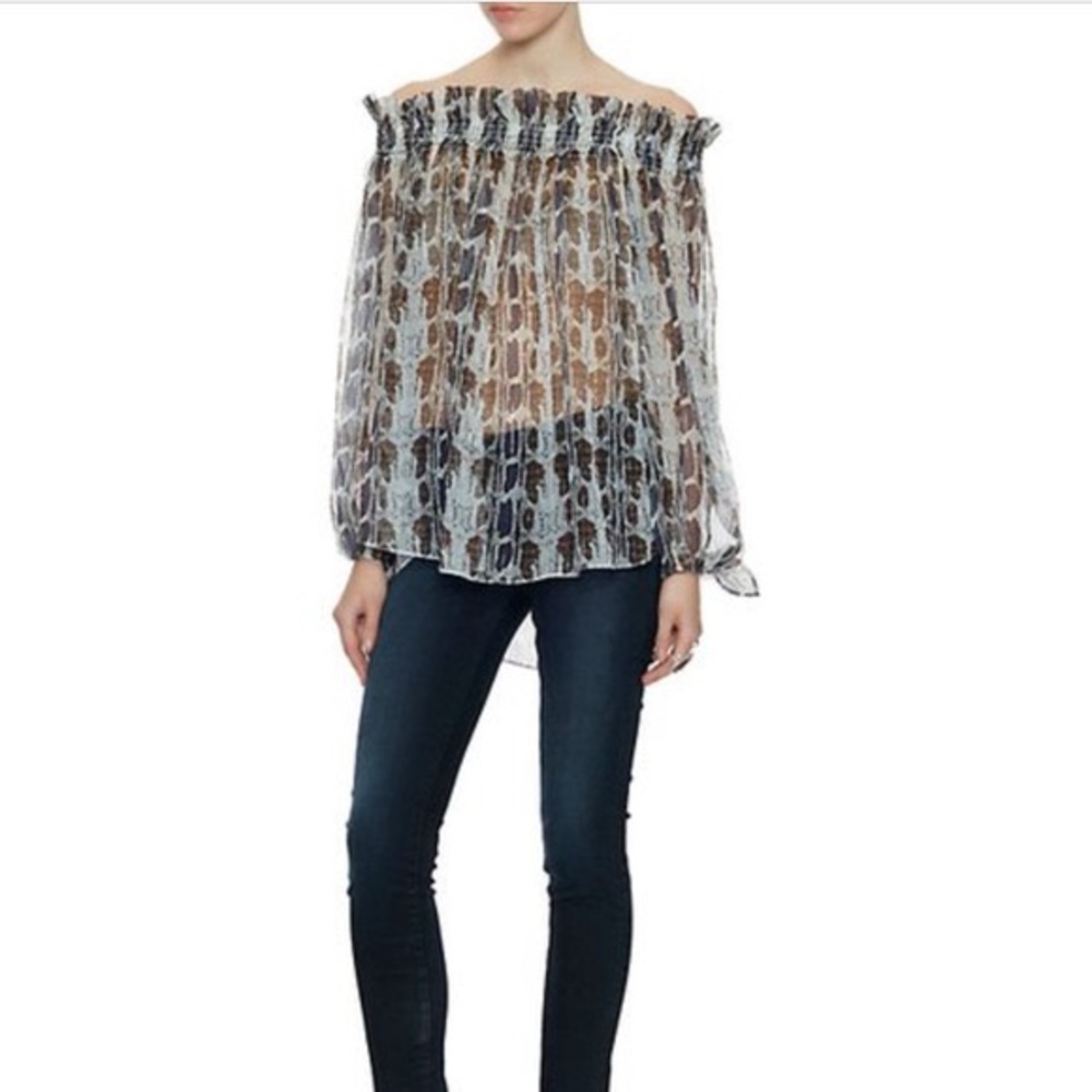 Intermix x Caroline Constas off the shoulder top